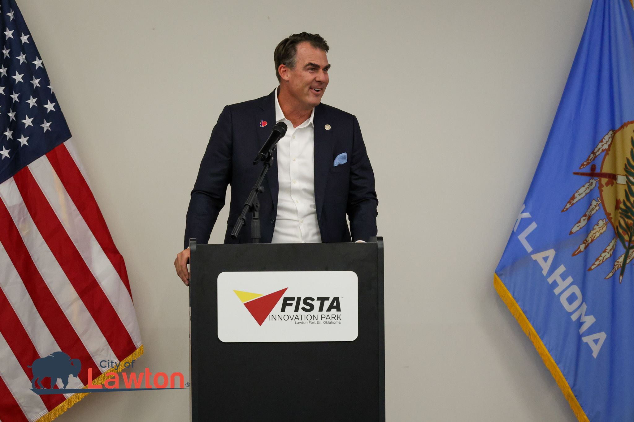 Governor Kevin Stitt visits FISTA Innovation Park